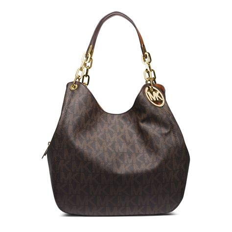 michael kors fulton chain medium tote|Fulton Large Logo and Leather Shoulder Bag .